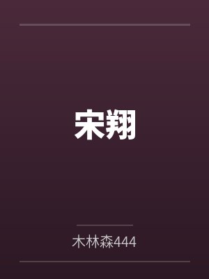 宋翔封面